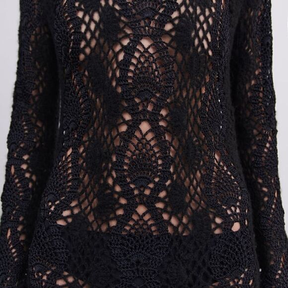 ZARA LIMITED EDITION LONG MAXI CROCHET DRESS - Picture 12 of 16